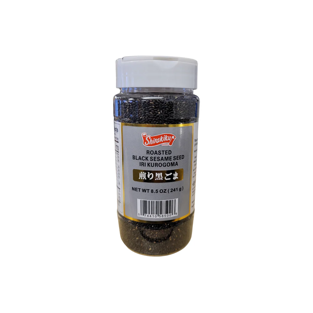 Shirakiku Roasted Black Sesame Seed 8.5 Oz