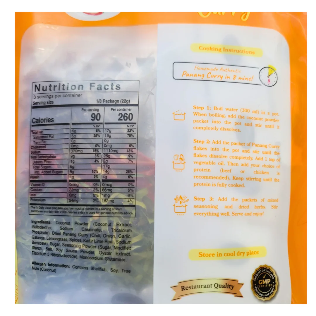 Siam Chili Panang Curry Seasoning Set 65 g - Image 2