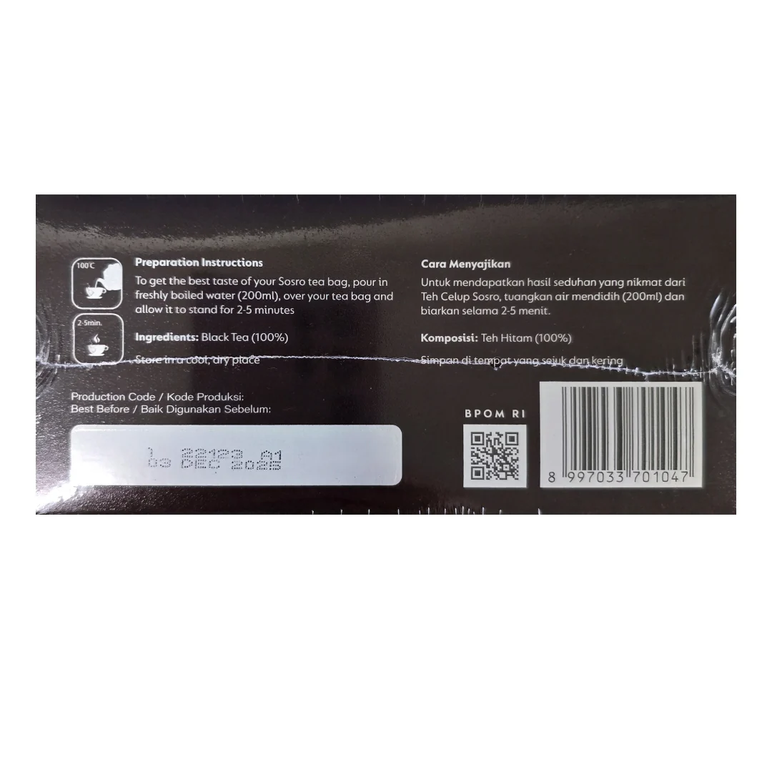 Sosro Heritage Java Black Tea 1.75 Oz (25 bags x 2 g) - Image 2