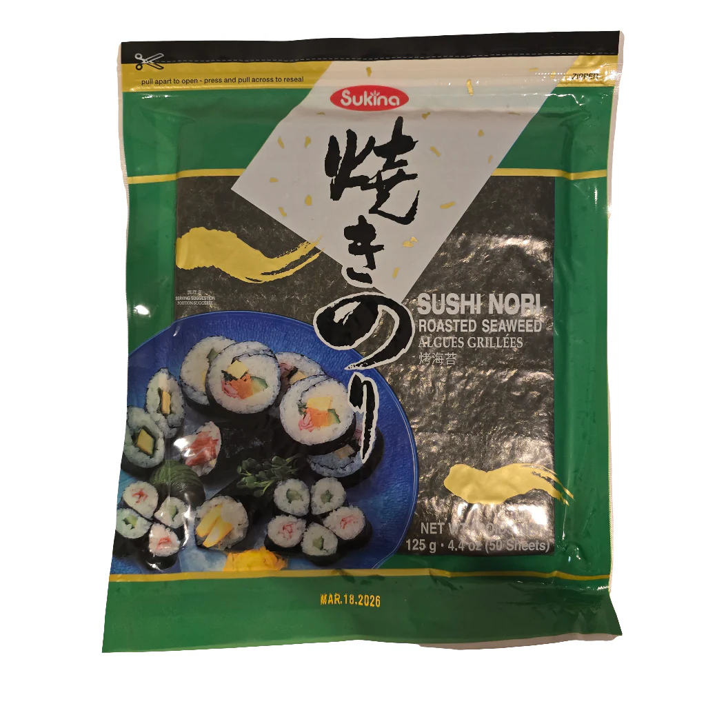 Sukina Roasted Seaweed  Sushi Nori 50 sheets 25 g