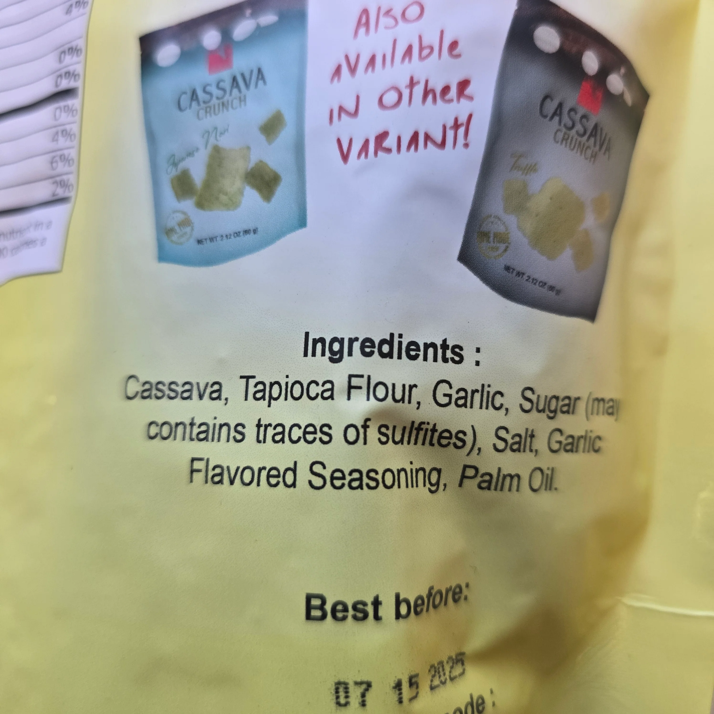 Takari Cassava Crunch 2.12 Oz Original - Image 3