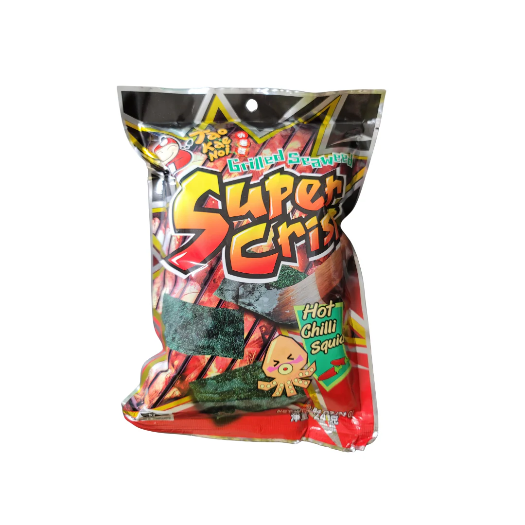 Taokaenoi Grilled Seaweed Hot Chili  Squid Flavor 24 g