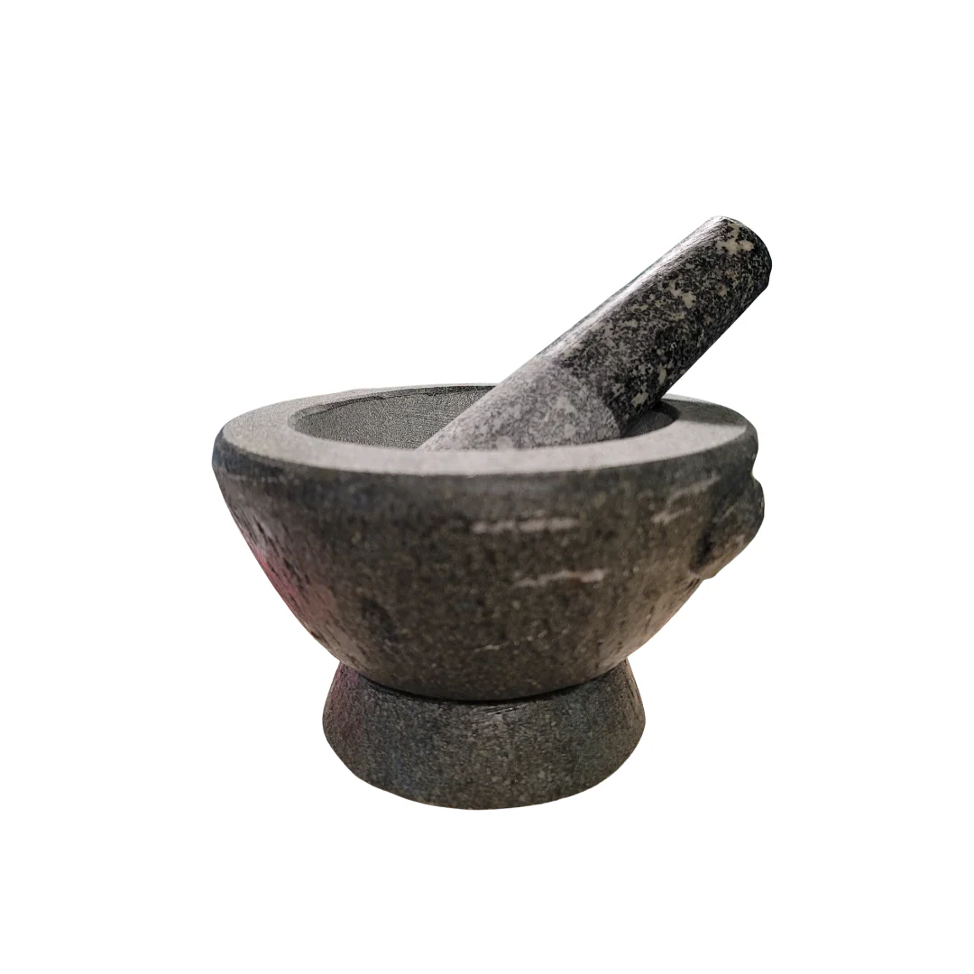 Thai Stone Mortar & Pestle Inches (Diameter 6.25" - Height 4")