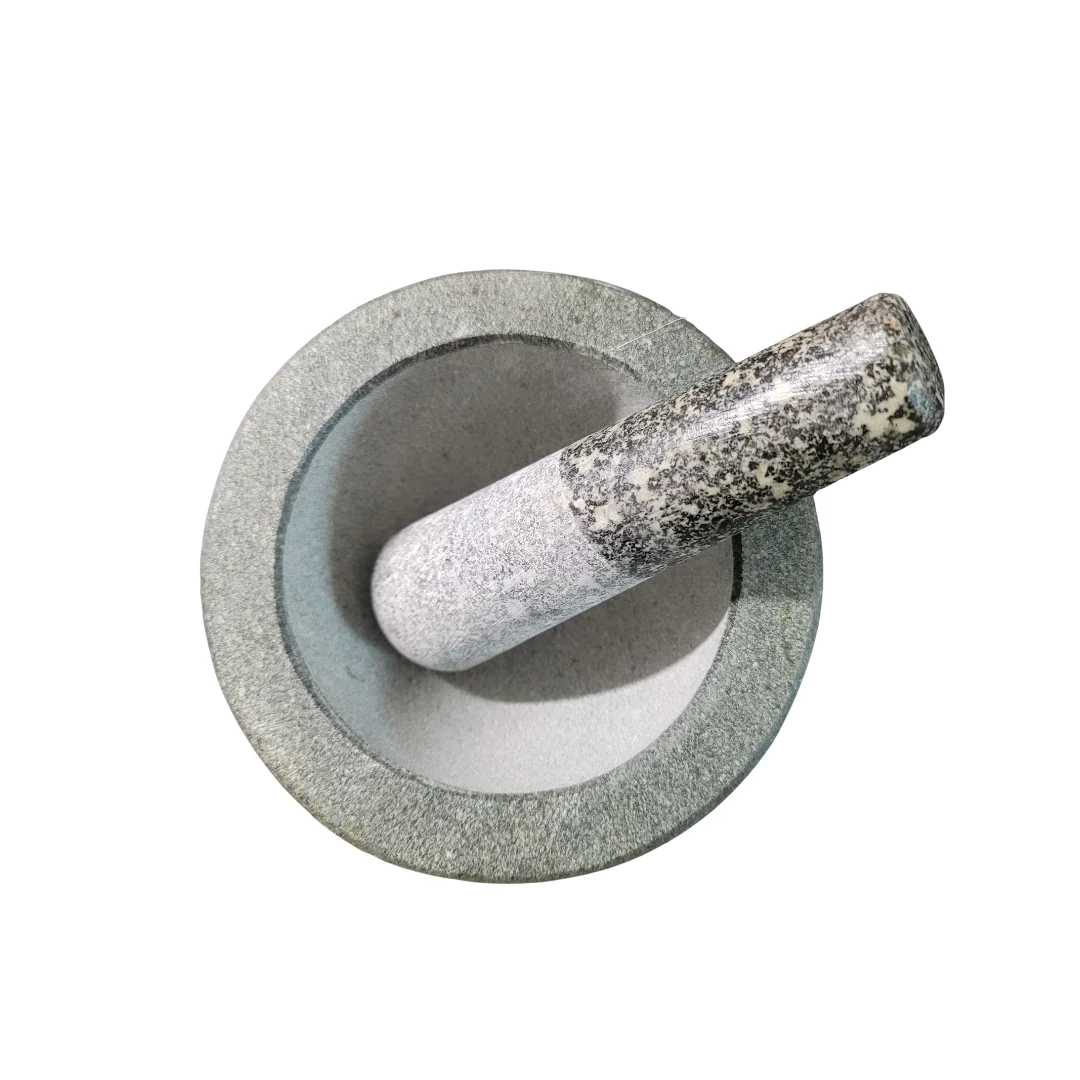 Thai Stone Mortar & Pestle Inches (Diameter 6.25" - Height 4") - Image 2
