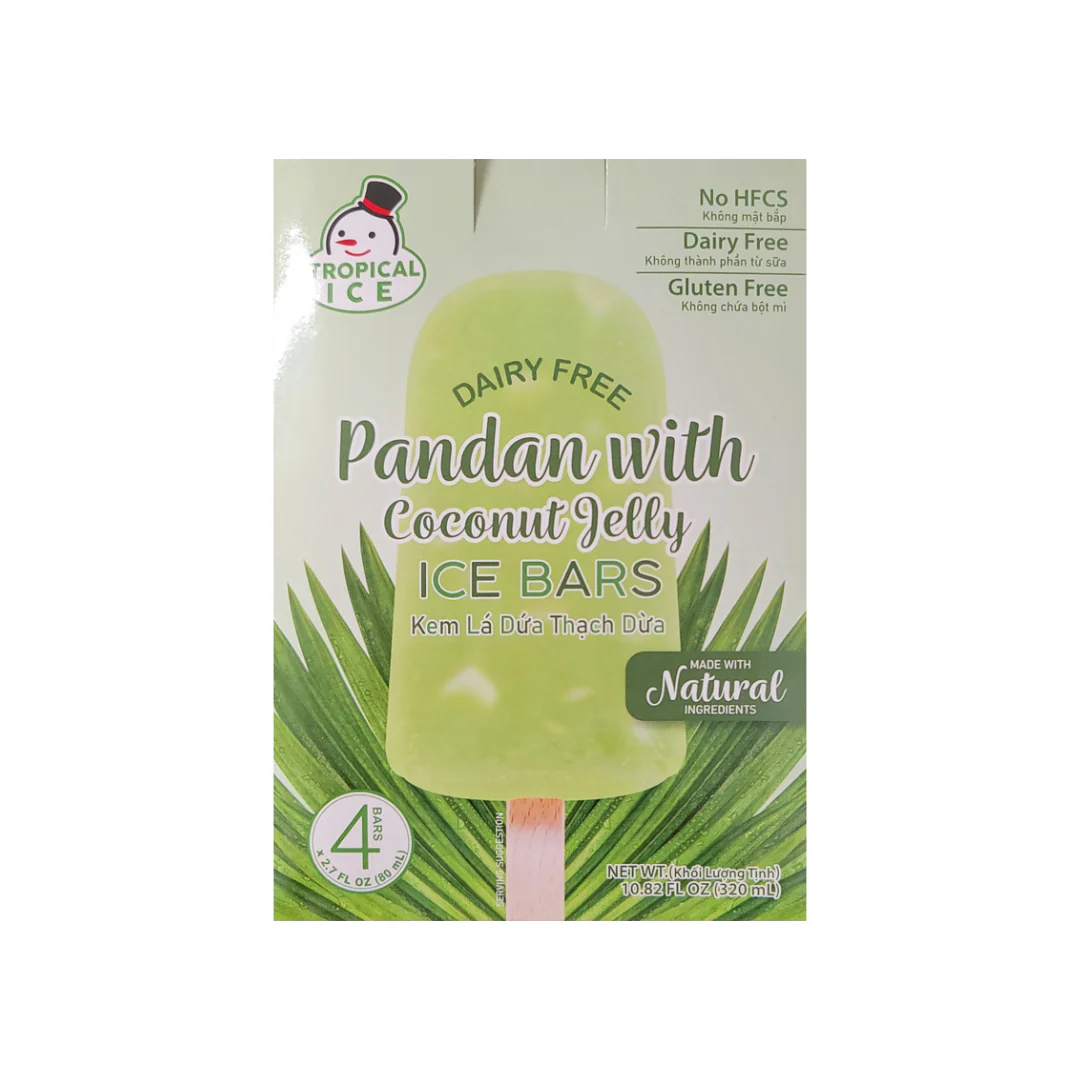 Tropical Ice Pandan with Coconut Jelly Ice Bar(4x2.7 fl.oz)