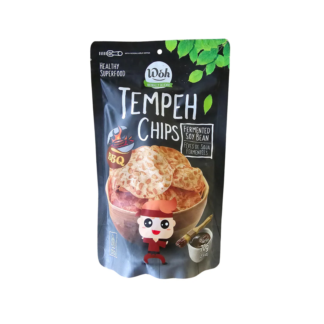 # WOH Tempeh Chips BBQ Flavor 70 g (2.5 Oz)