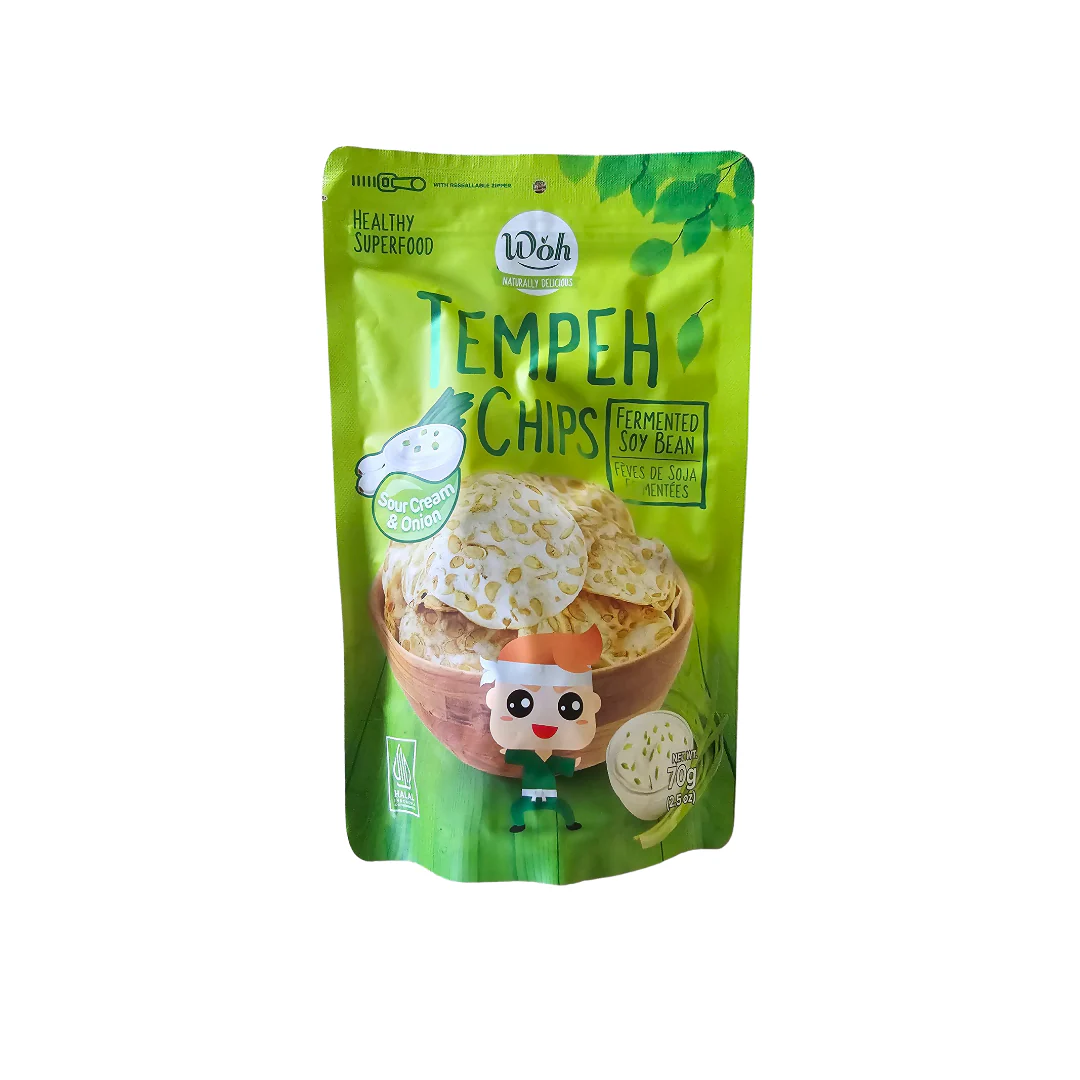 # WOH Tempeh Chips Sour Cream  & Onion 70 g (2.5 Oz)