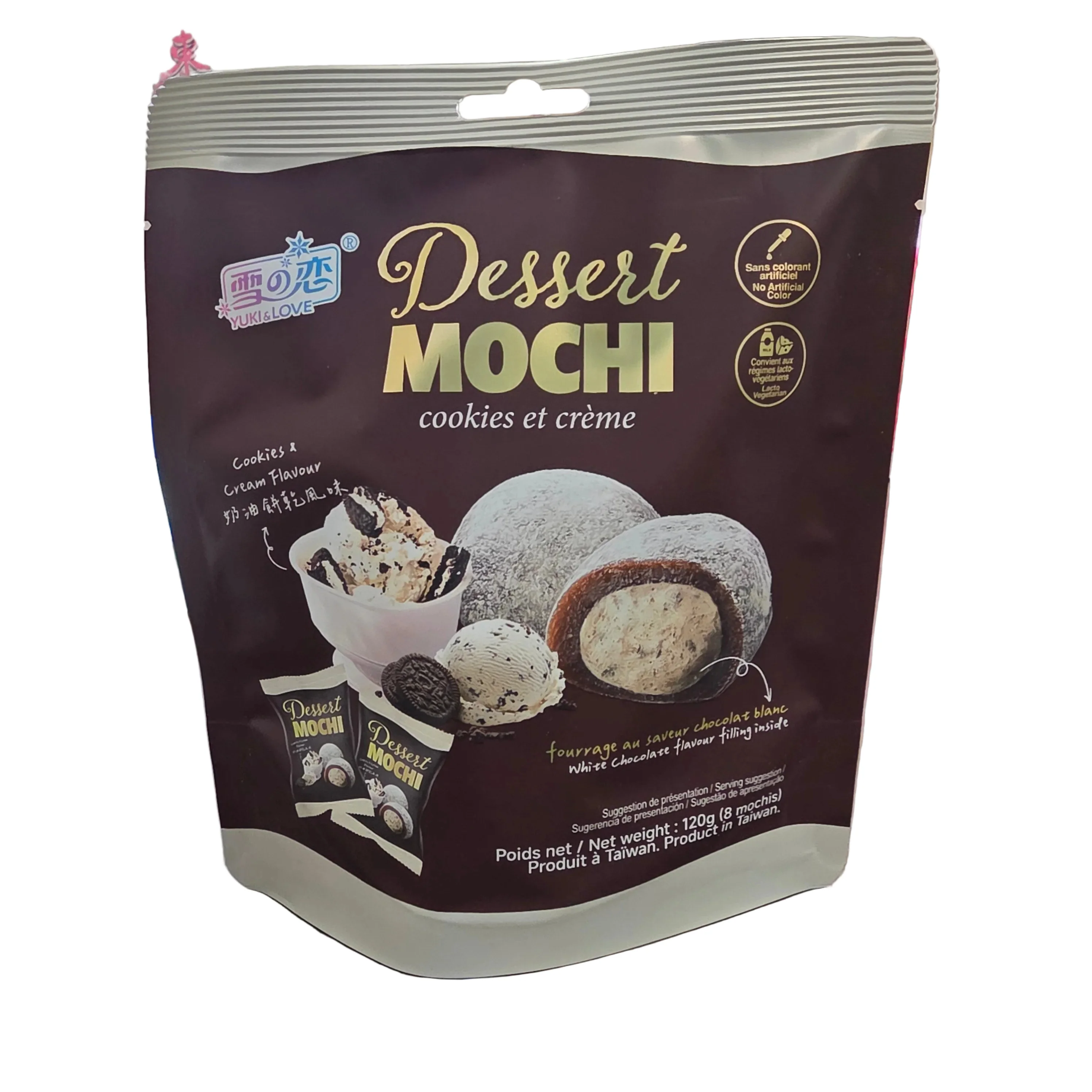 Yuki Love Mochi Cookies Cream 120 g (4.3 Oz)